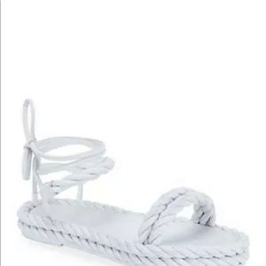 Valentino Garavani The Rope Grecian Ankle-Wrap Sandals - Sz  37 US NO BOX